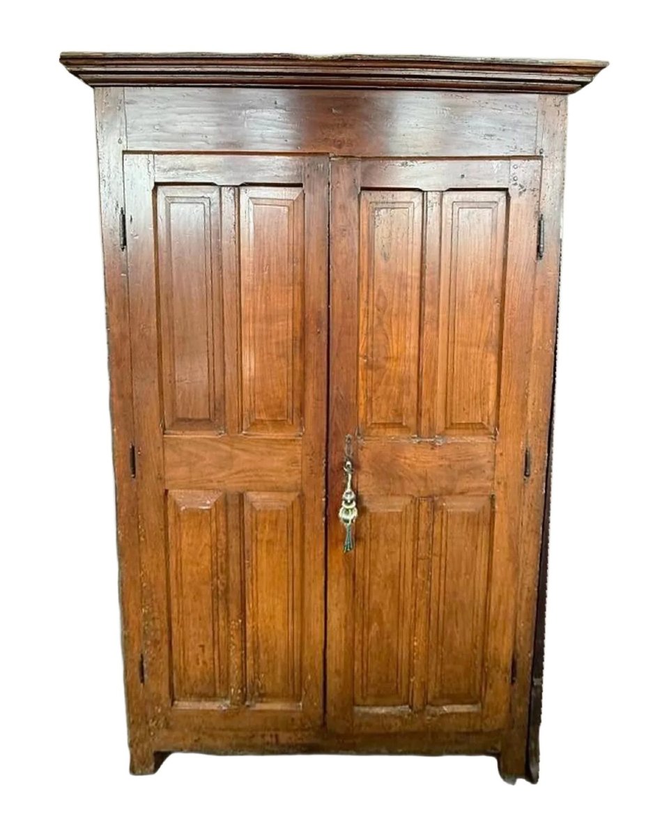 Louis XIII Armoire In Solid Cherry Wood, 17th Century