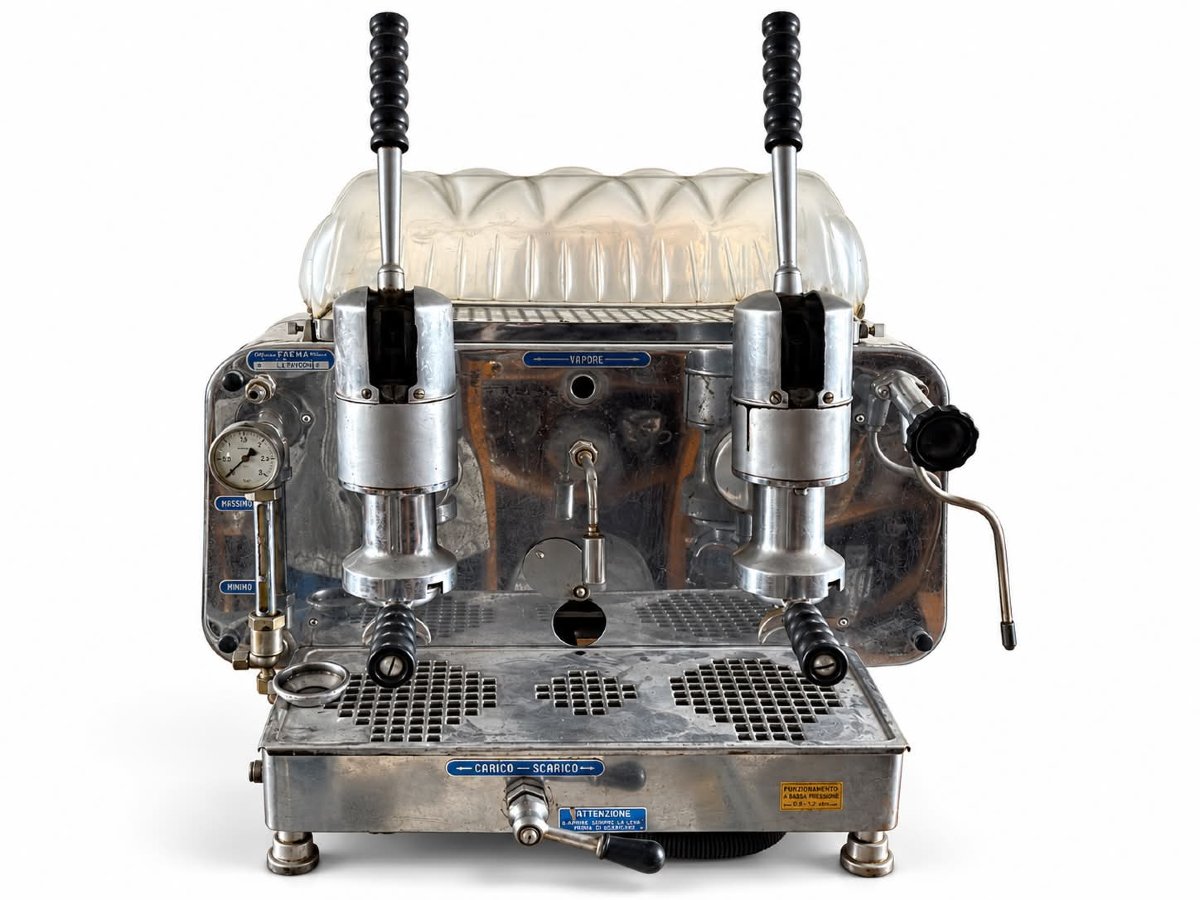 Faema Urania Coffee Machine, 2-group Lever-operated, Circa 1955–1960-photo-2
