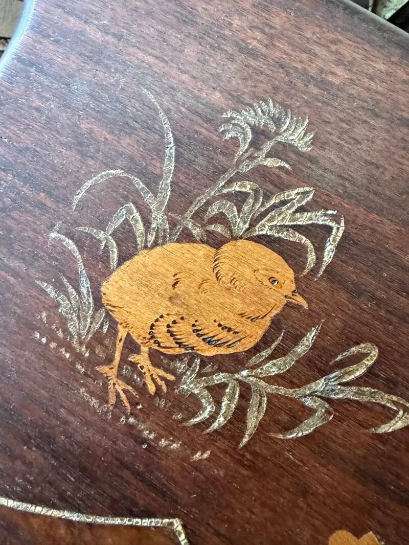 Table With Two Tops Featuring Japanese-style Marquetry, Circa 1880-photo-4