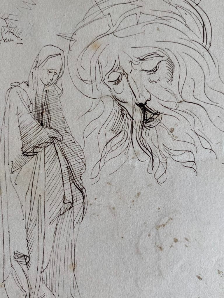Sketch After Dürer's Small Passion (plate 24) The Crucifixion-photo-3