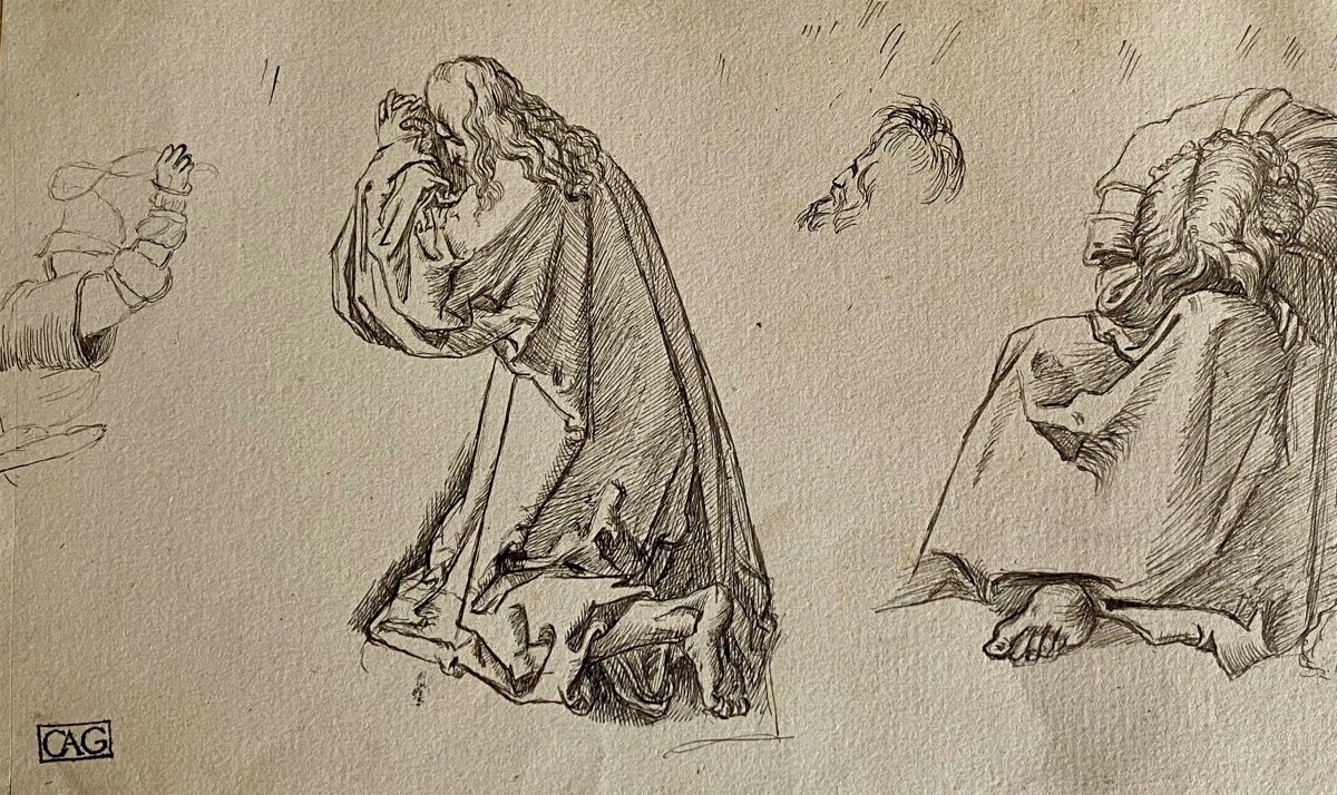 According To Dürer, Christ And Saint John At Prayer In The Garden Of Olives