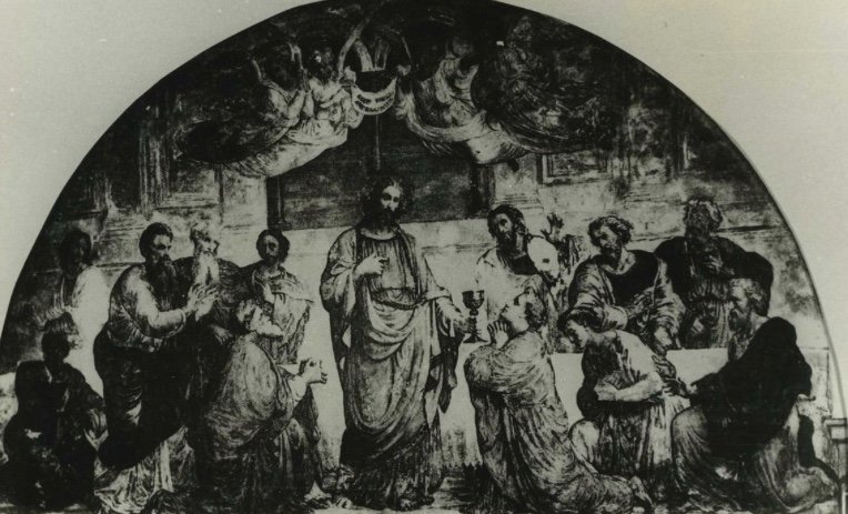Etude d’ange pour la fresque de la Sainte Cène - église Saint Polycarpe-photo-2