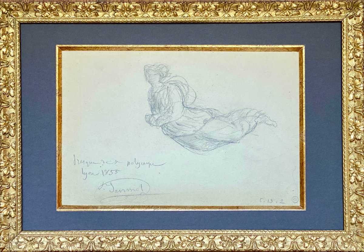 Etude d’ange pour la fresque de la Sainte Cène - église Saint Polycarpe