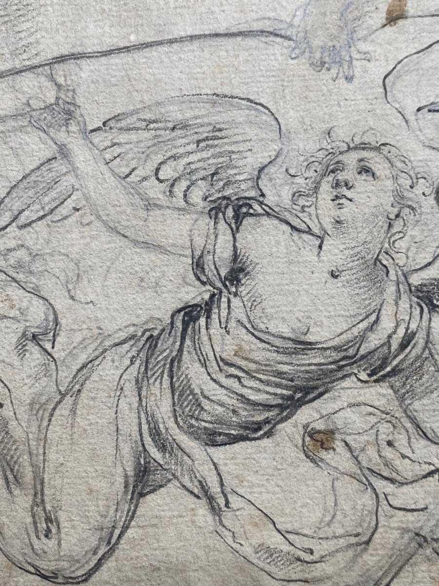 Frontispiece Study - 17th Century Italian Drawing-photo-4
