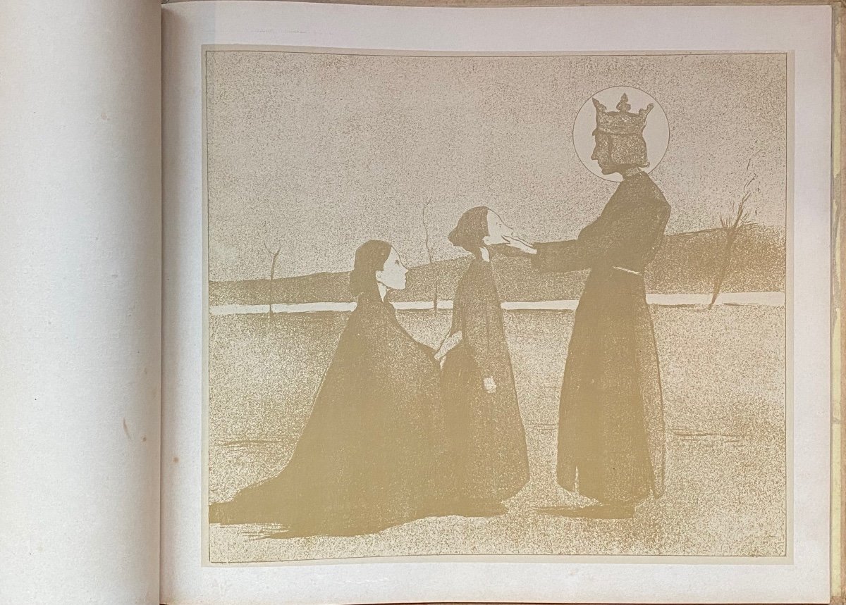Symbolist Work, Etienne Moreau-nélaton - The Great Saints Of Little Children-photo-5