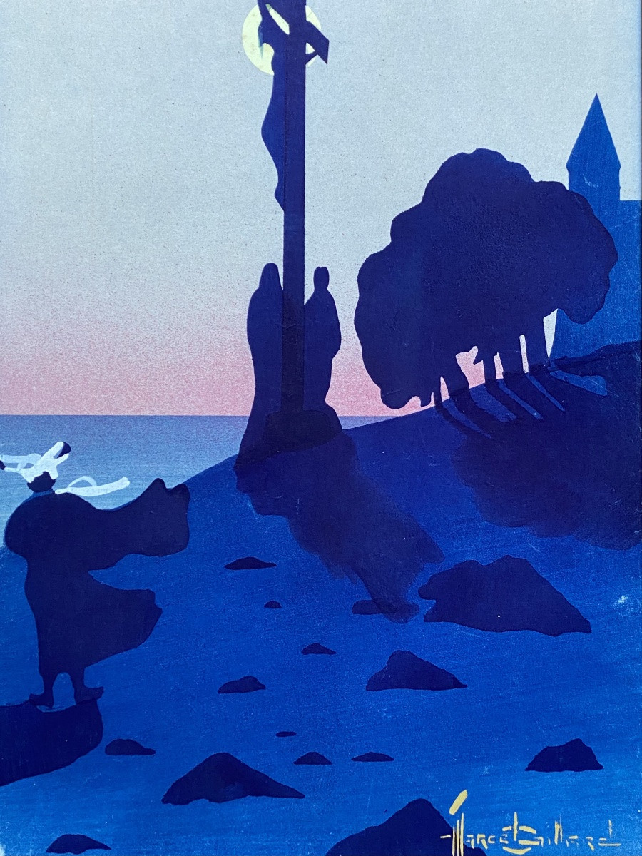 Marcel Gaillard - Coucher de soleil au Calvaire-photo-2