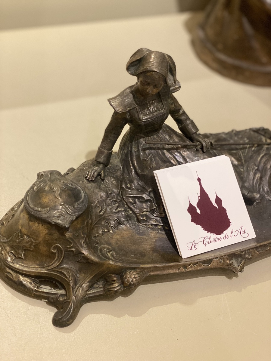Encrier Art Nouveau Breton-photo-4