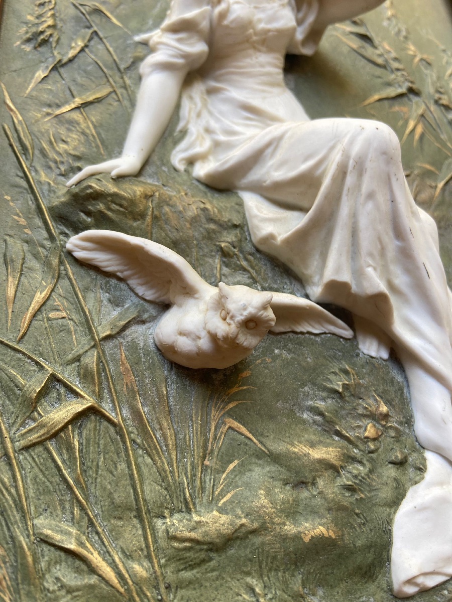 Helen Frazer ROCK Manufacture WEDGWOOD , Jeune fille à la Chouette-photo-2