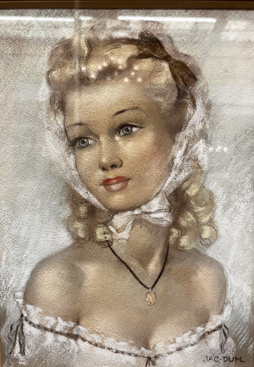 Tableau Pastel de Jac Dum, 20ème siècle-photo-2