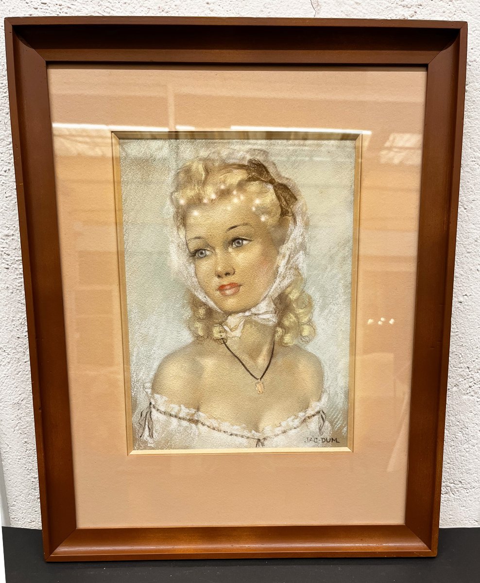 Tableau Pastel de Jac Dum, 20ème siècle-photo-1