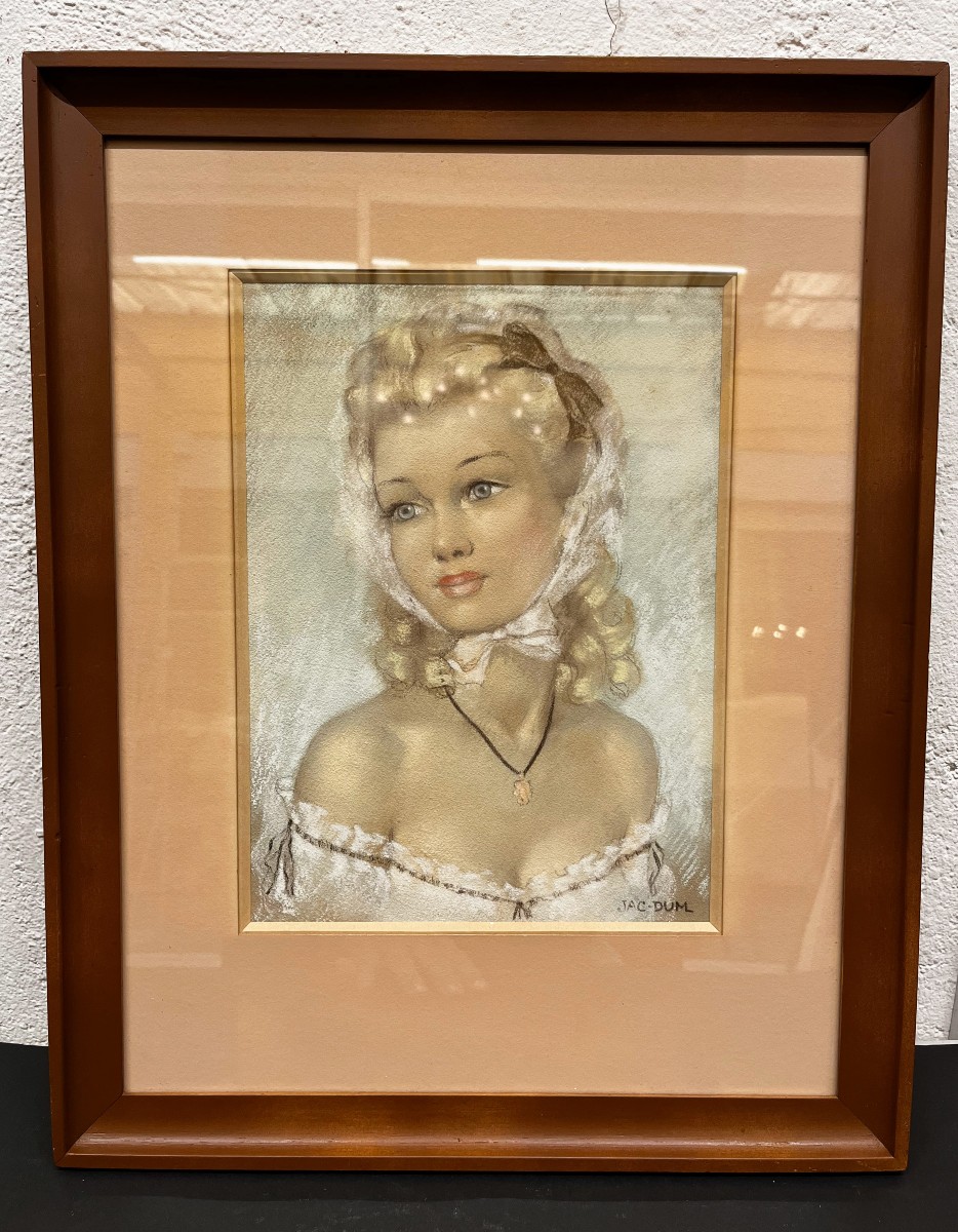 Tableau Pastel de Jac Dum, 20ème siècle