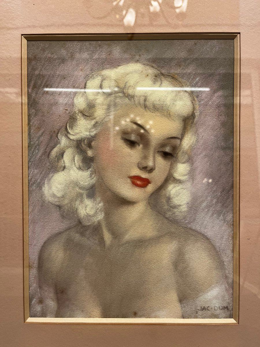 Tableau Pastel de Jac Dum, 20ème siècle-photo-2