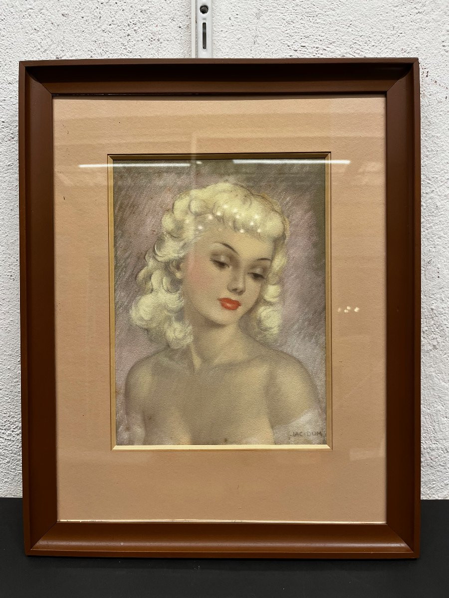 Tableau Pastel de Jac Dum, 20ème siècle-photo-1