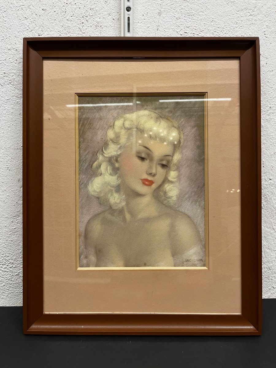 Tableau Pastel de Jac Dum, 20ème siècle