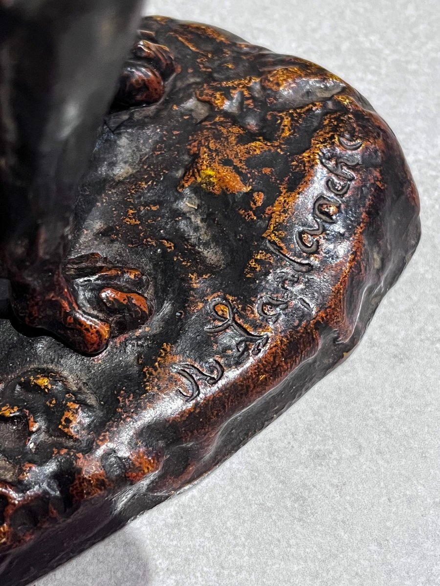 Bronze German Shepherd Dog Of Albert-pierre Laplanche -photo-4