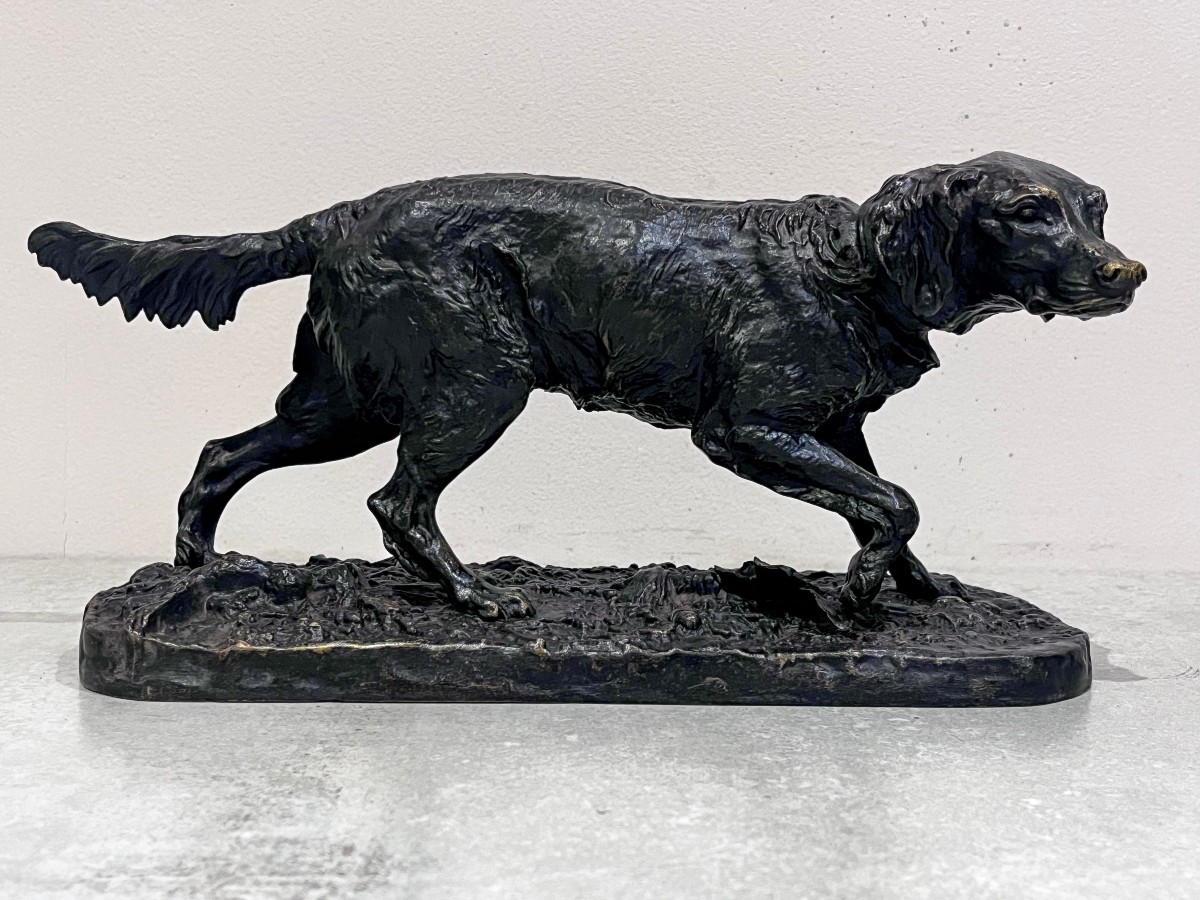 Bronze animalier chien de Pierre-Jules Mêne