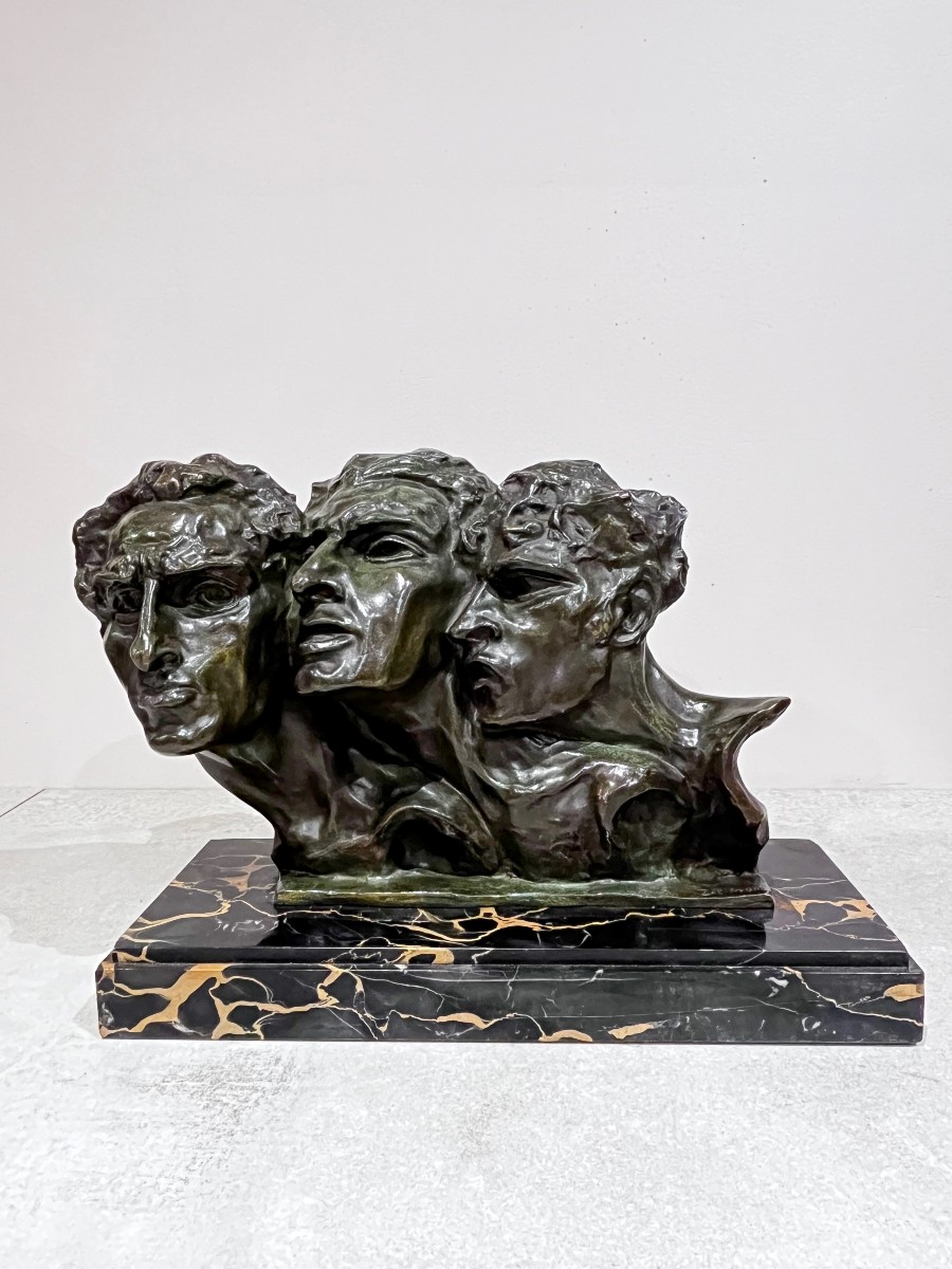 Bronze “tres Rostros” By Sergei Zelikson