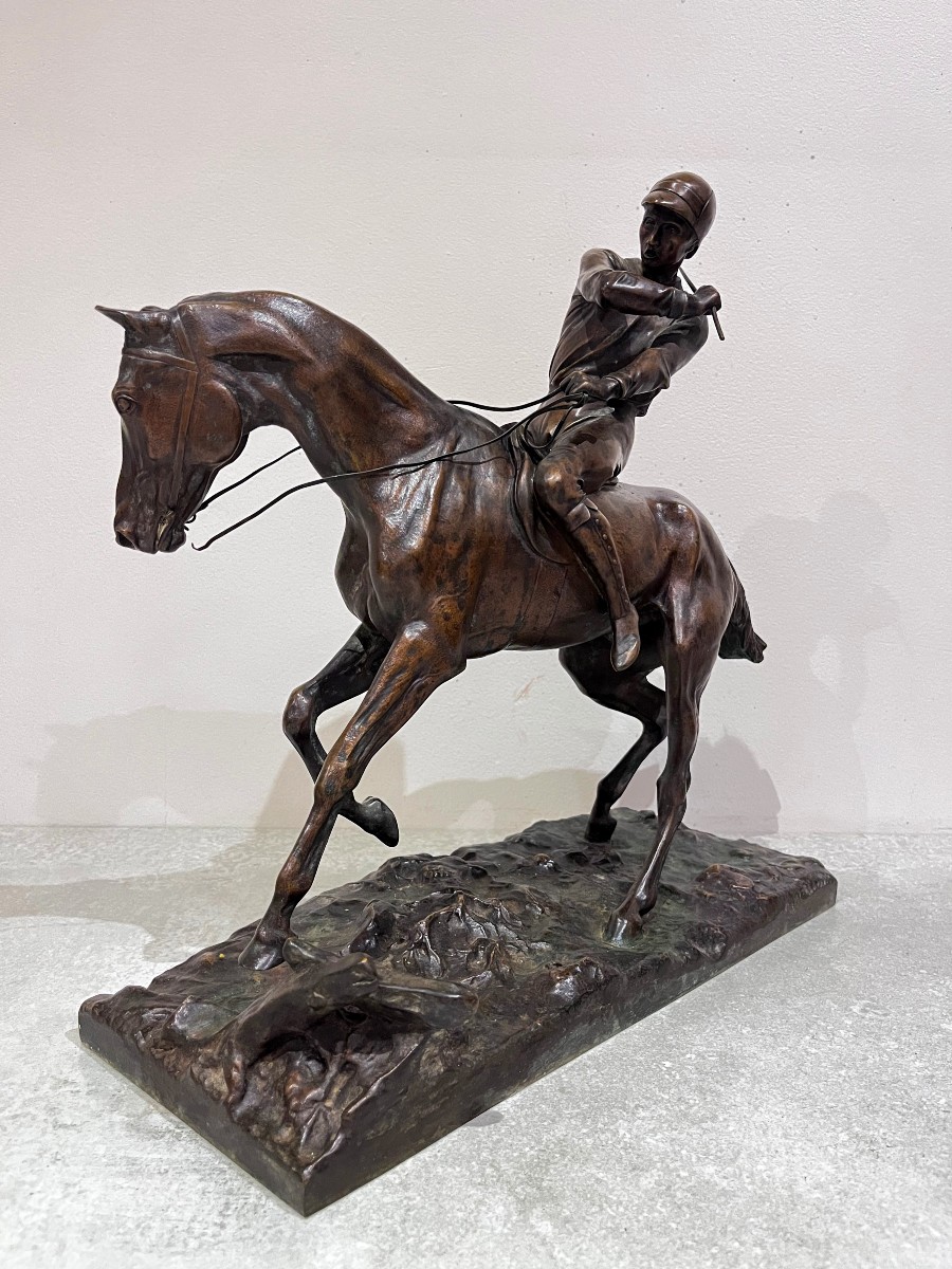 Bronze équestre "le joueur de polo" de Joseph Cuvelier, c.1860