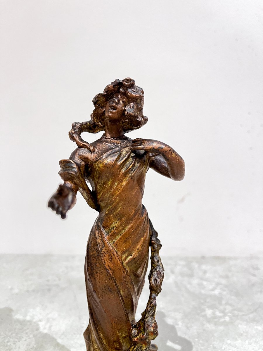 Pair Of Marvelous Spelter Figures, 20th Century-photo-2