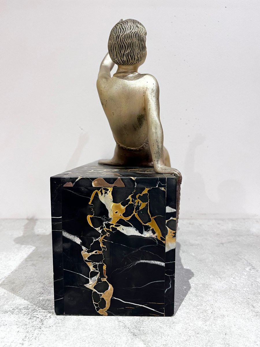 Art Deco Silver Bronze By Zoltan Kovatz-photo-1