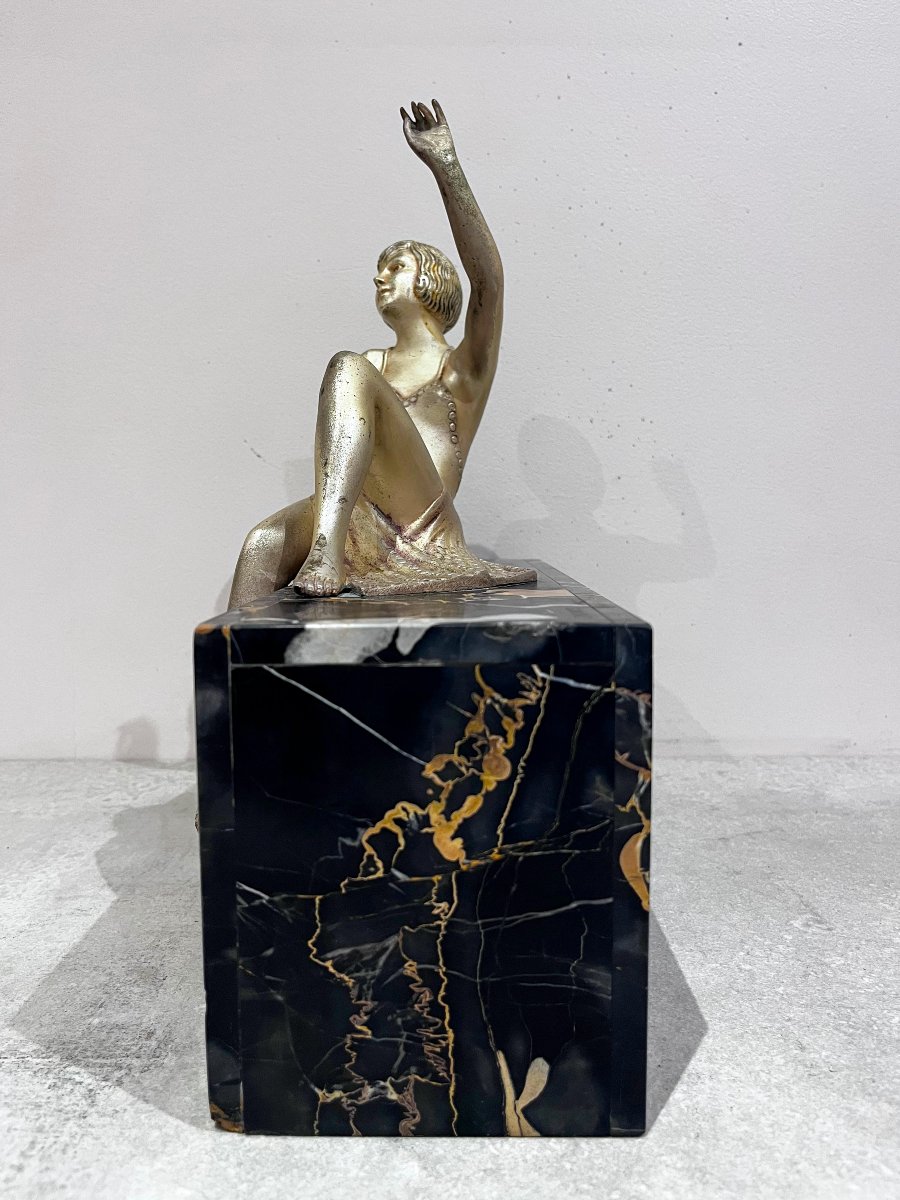 Art Deco Silver Bronze By Zoltan Kovatz-photo-2