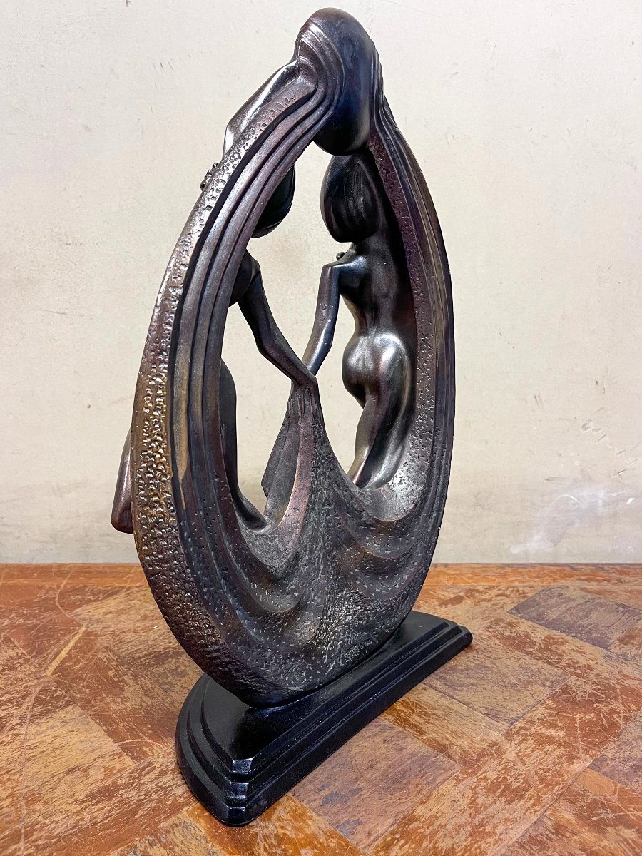 Sculpture 2 Nude Dancers By Alexander Danel-photo-2