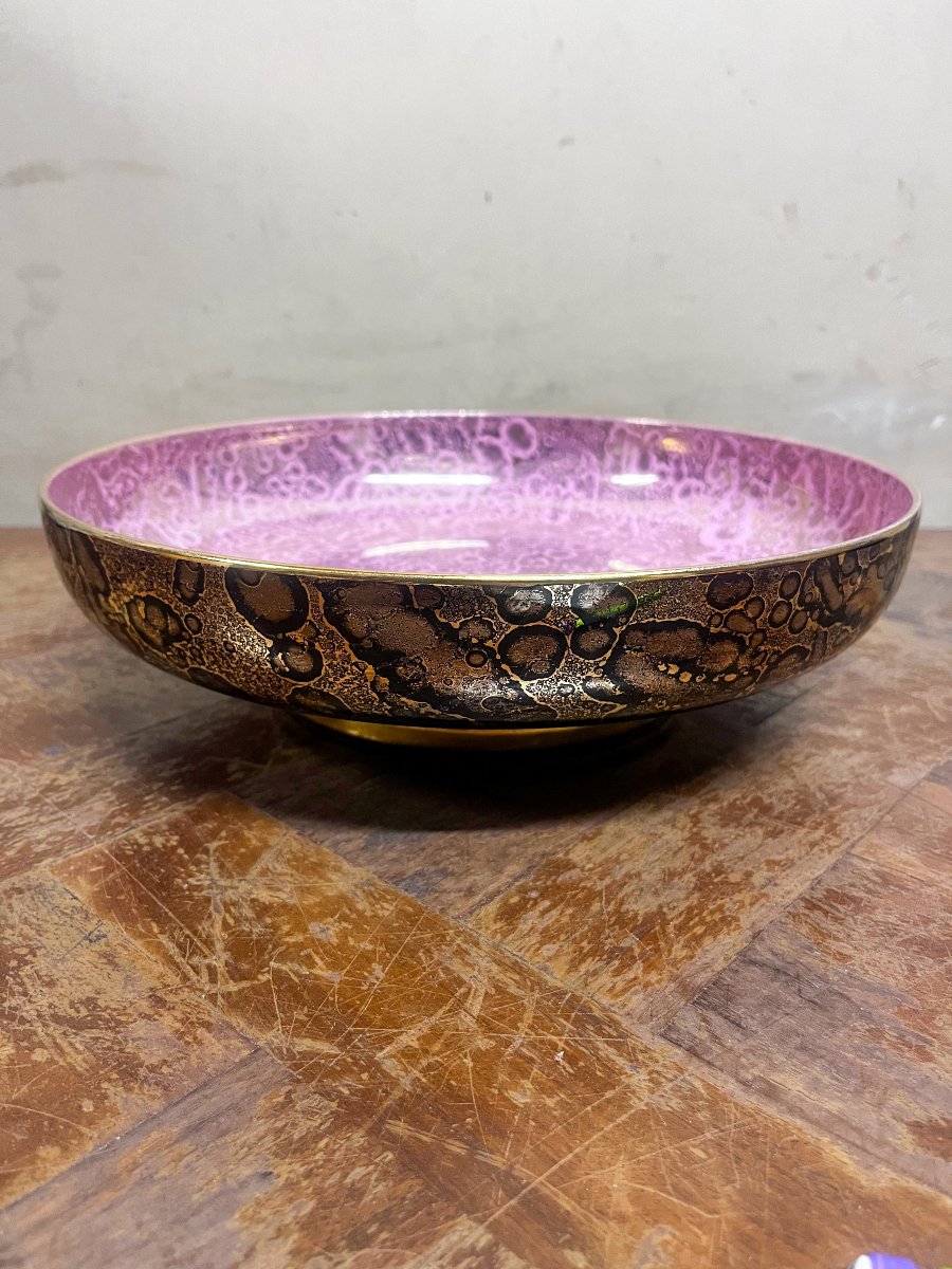 Mf Sèvres Ceramic Bowl, Art Deco-photo-4