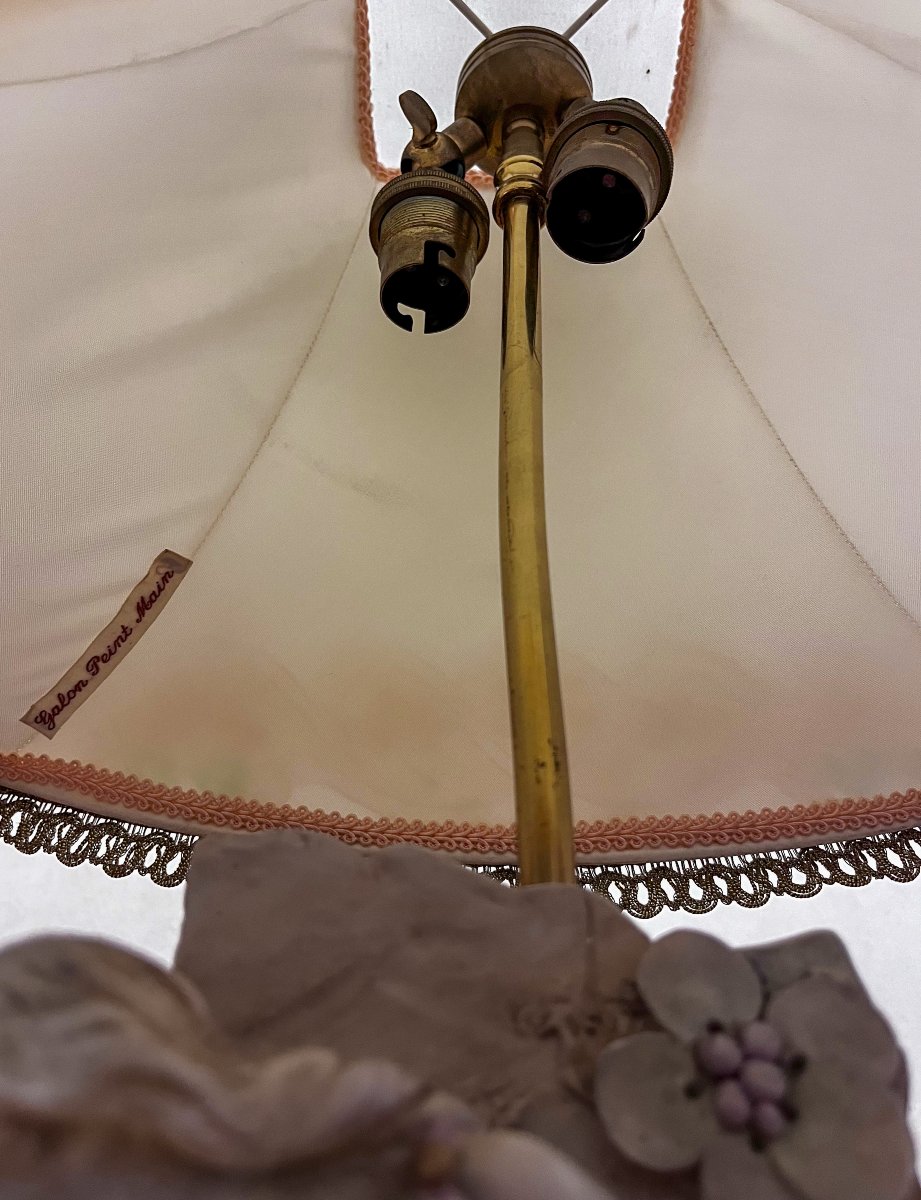 Lampe à poser en porcelaine, Royal Dux Bohemia Art Nouveau-photo-5