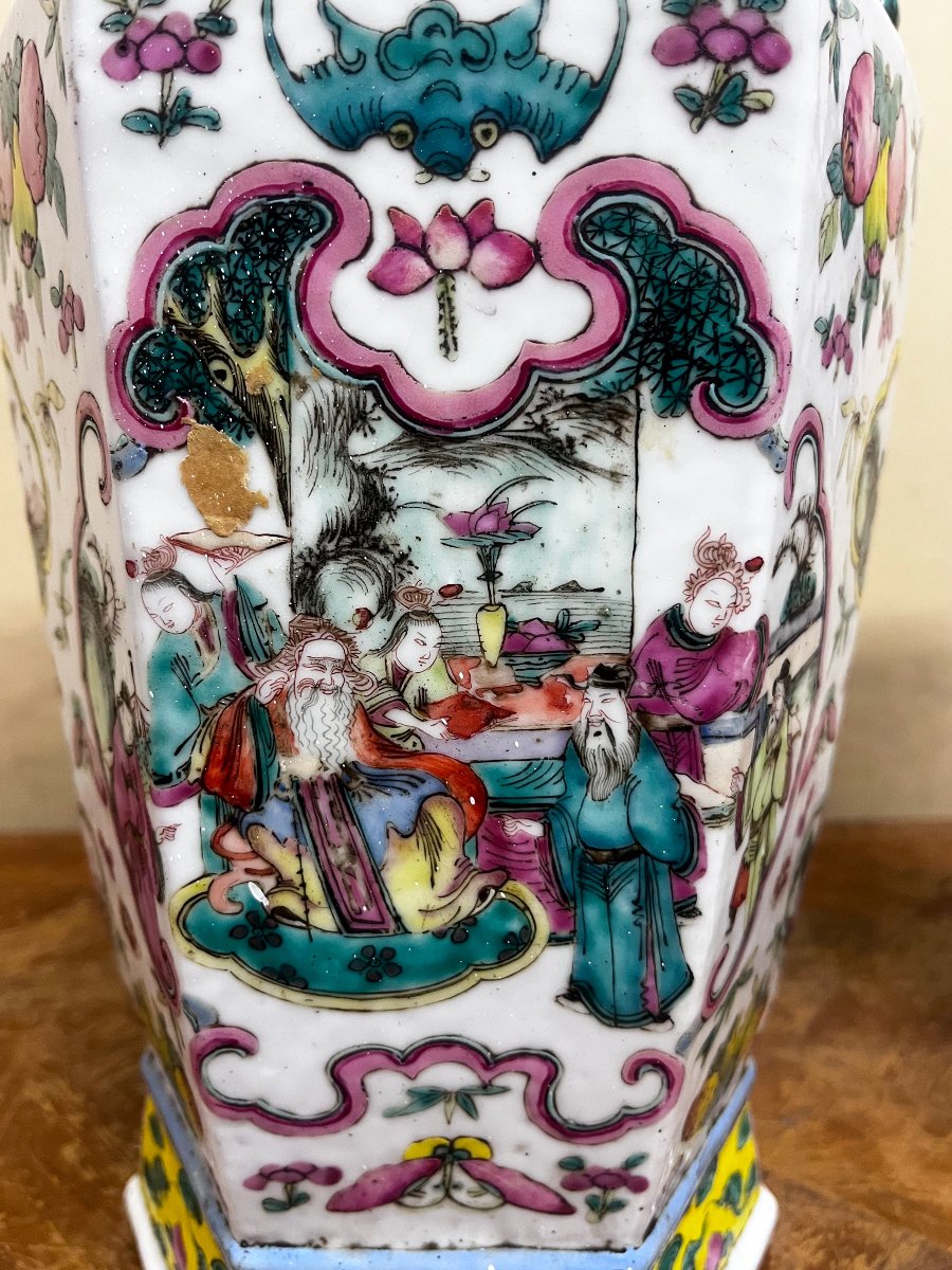 Paire de vase Chinois, 19ème siècle-photo-3