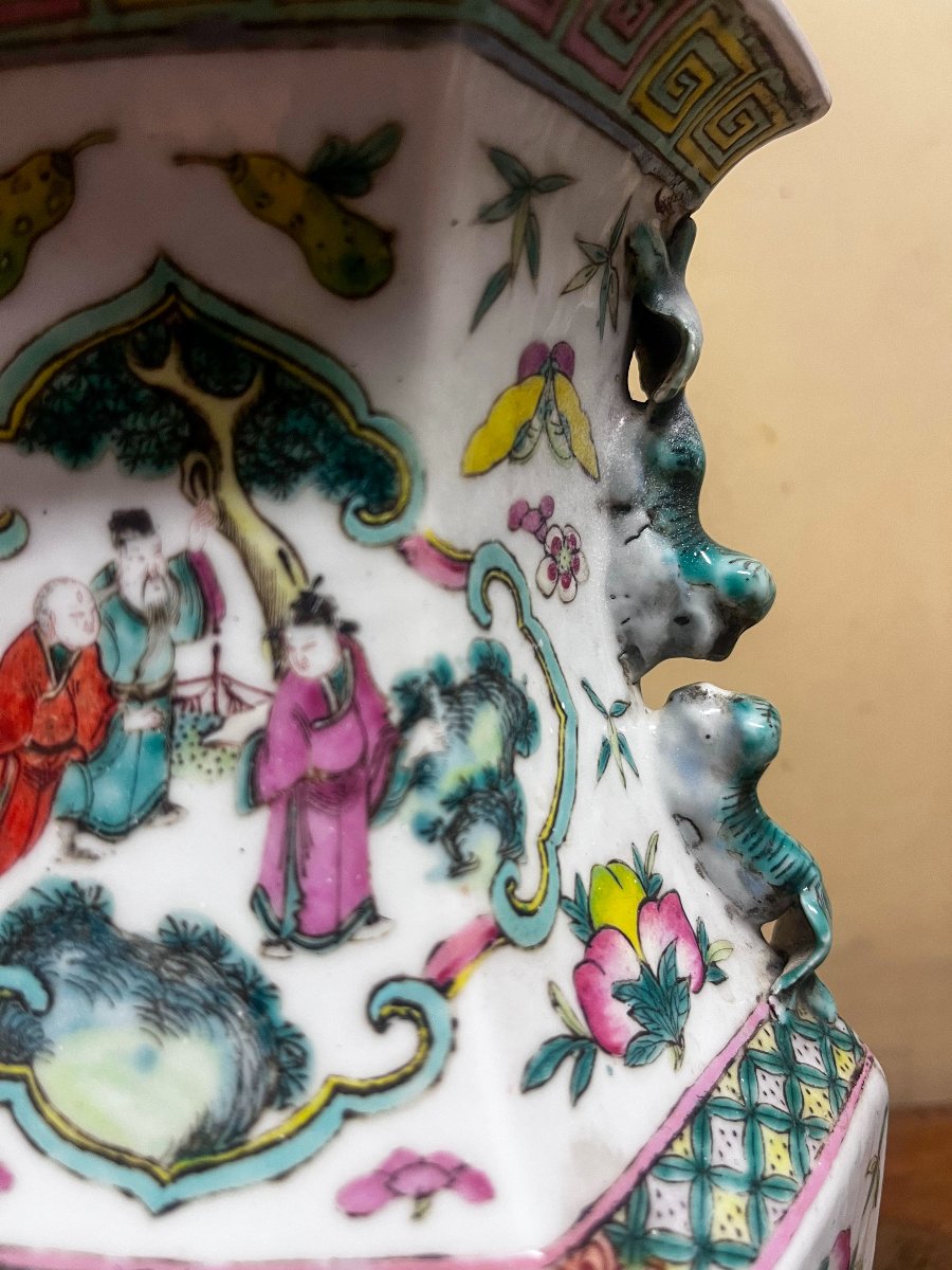 Paire de vase Chinois, 19ème siècle-photo-2