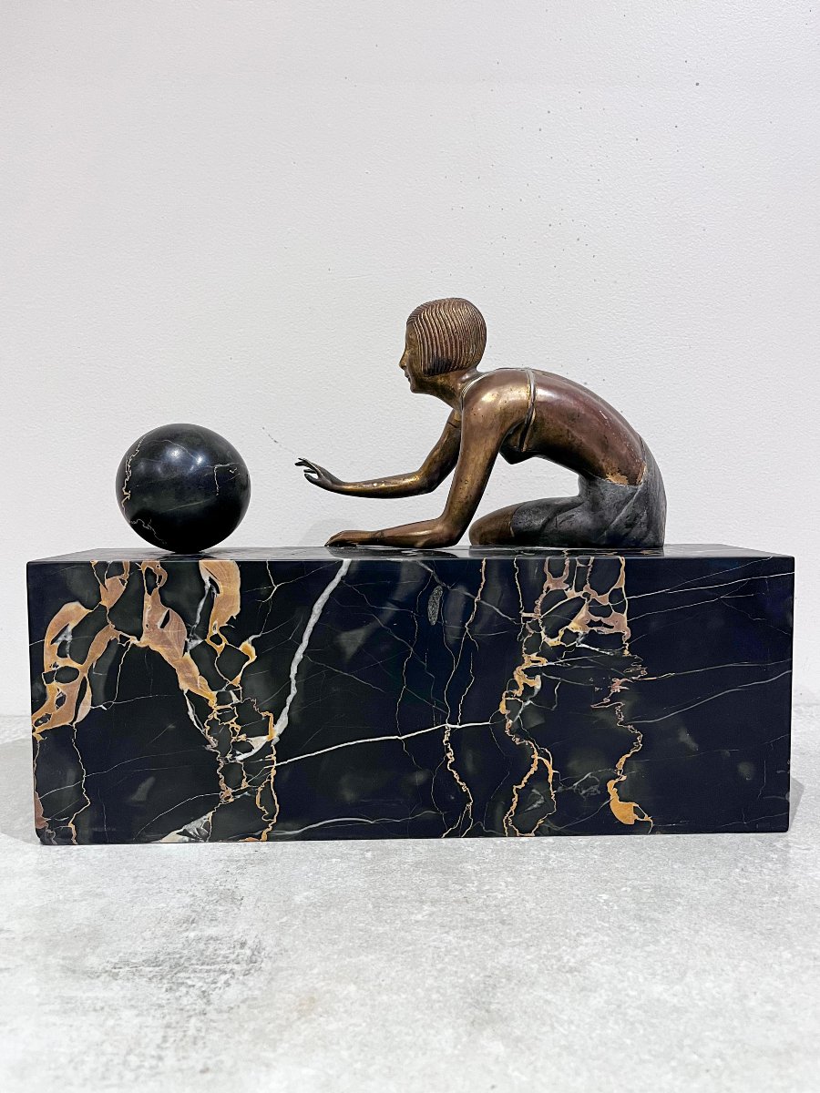 Bronze Art Deco, Elegante de Zoltan Kovatz-photo-1