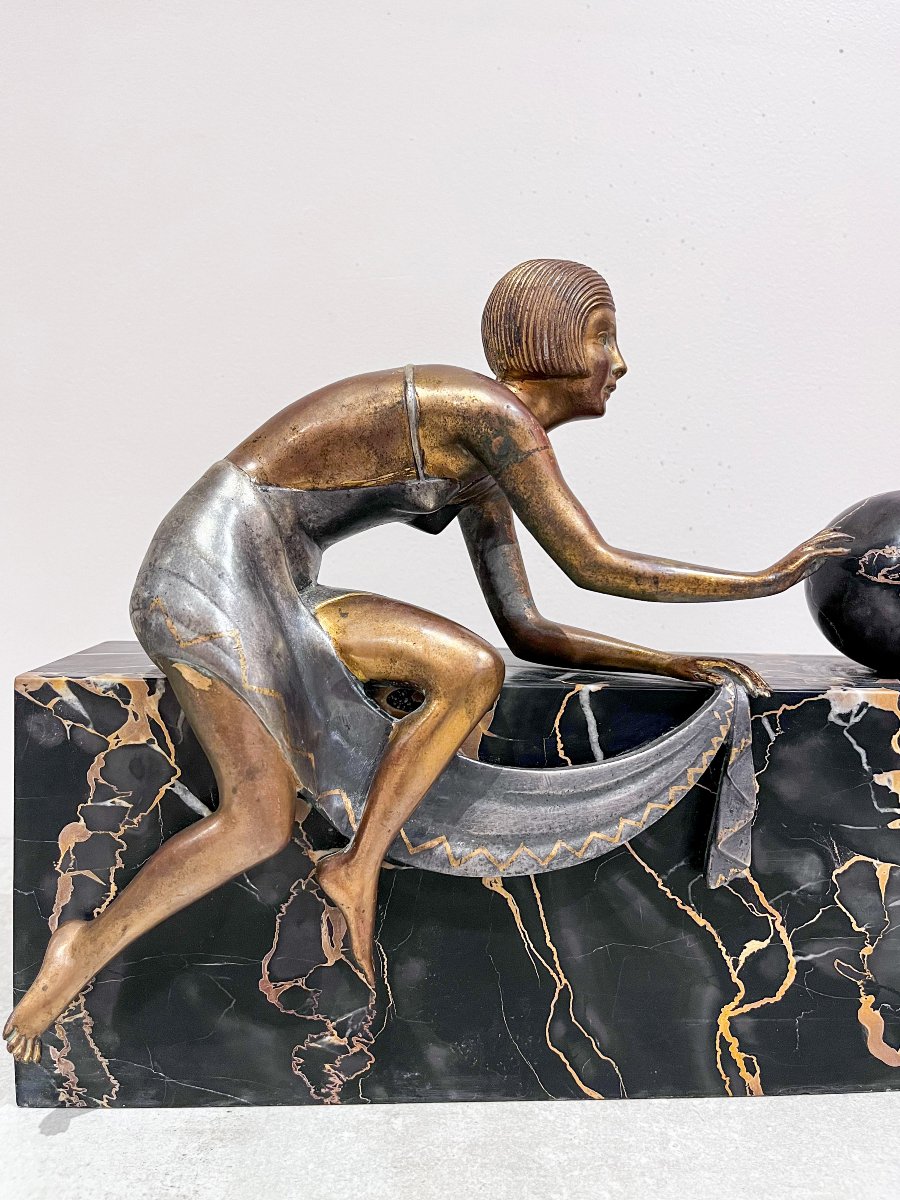 Bronze Art Deco, Elegante de Zoltan Kovatz-photo-5
