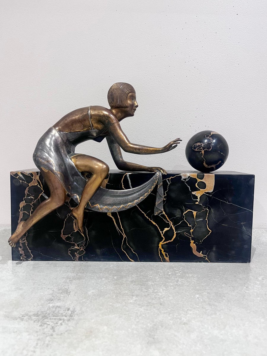 Bronze Art Deco, Elegante de Zoltan Kovatz