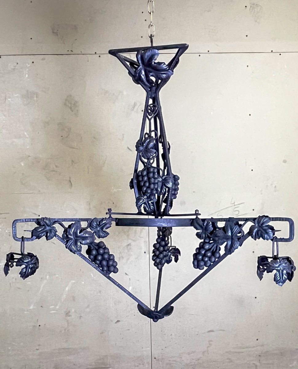 Wrought-iron Chandelier Frame