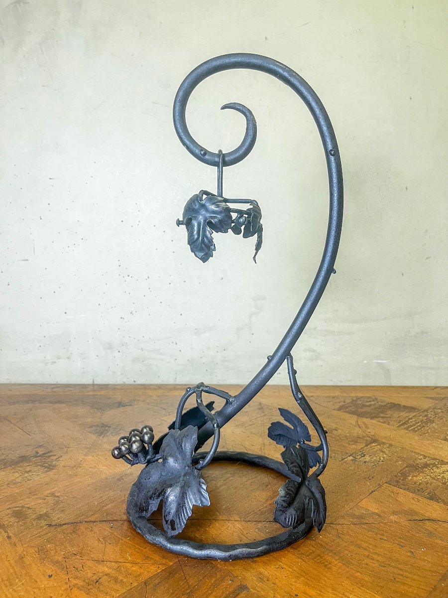 Monture de pied de lampe en fer forgé