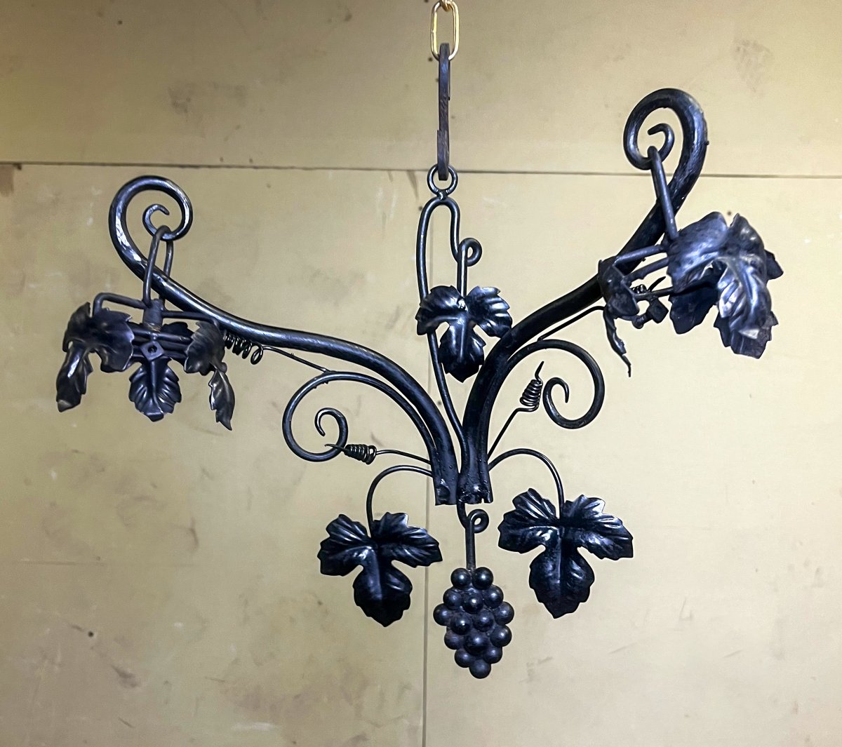 Double Wrought-iron Wall Sconce-photo-2