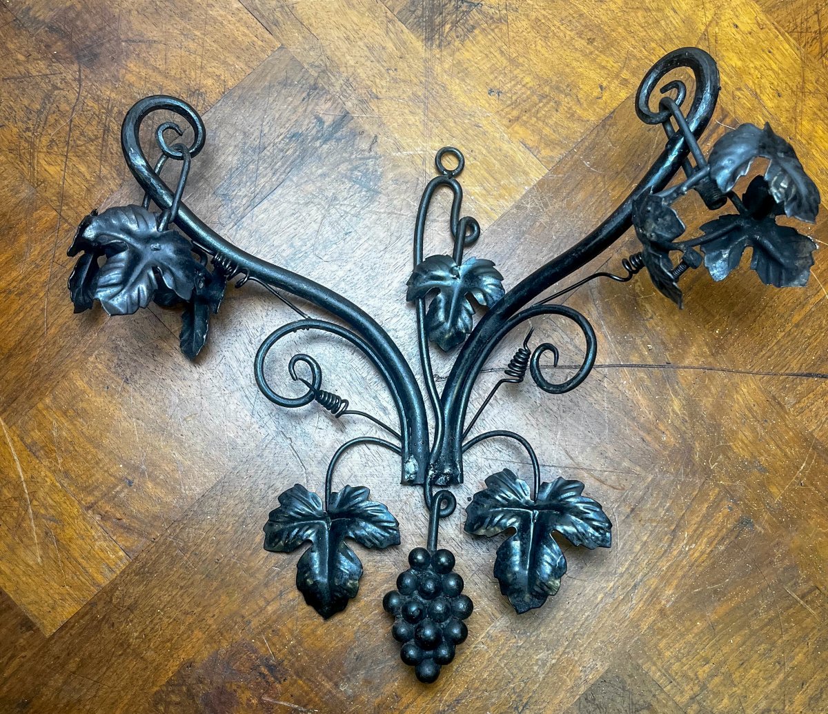 Double Wrought-iron Wall Sconce