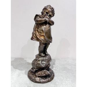 Bronze petit enfant "oh! hé!" d'Alfred Grevin et Friedrich Beer, 19ème siècle