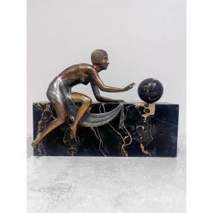 Bronze Art Deco, Elegante de Zoltan Kovatz
