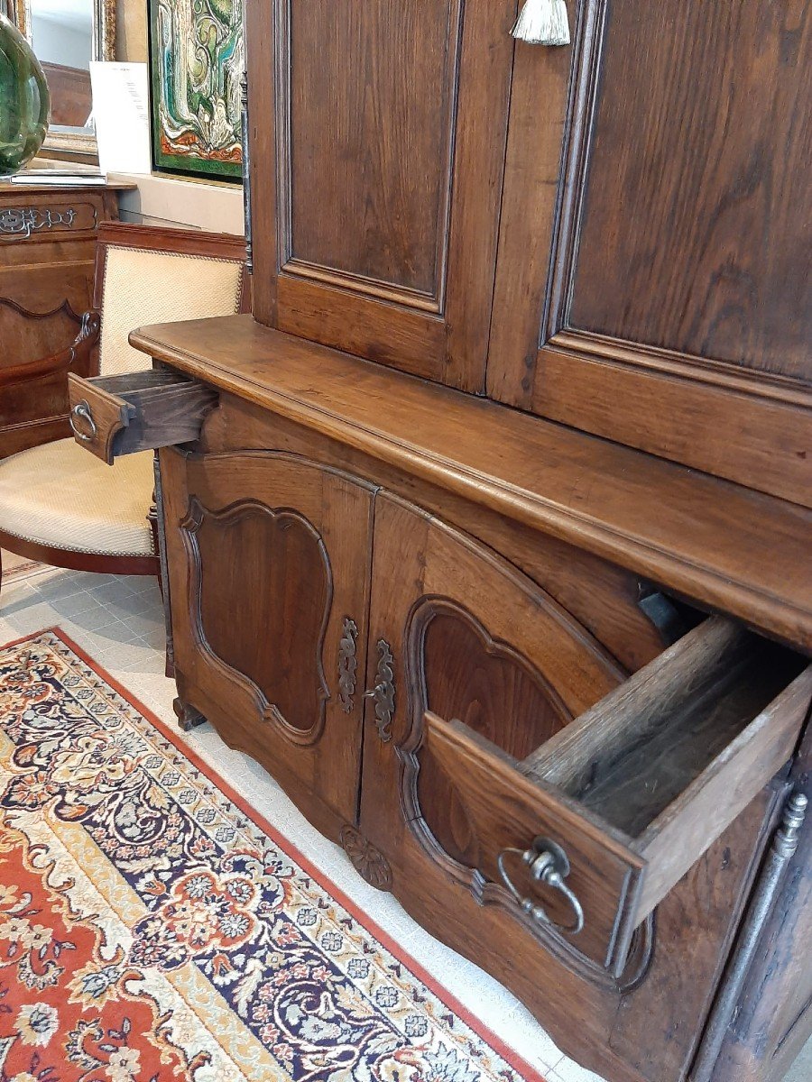 Double-body Hunting Buffet In Chestnut - 18th Century-photo-3