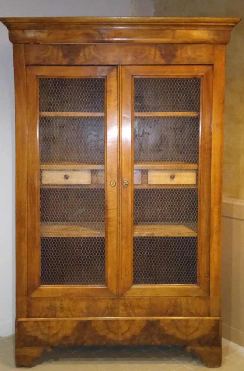 Louis Philippe Wardrobe In Walnut - 19th Century