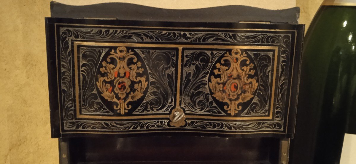 Napoleon III Liqueur Cellar - 19th Century Marquetry Box-photo-2