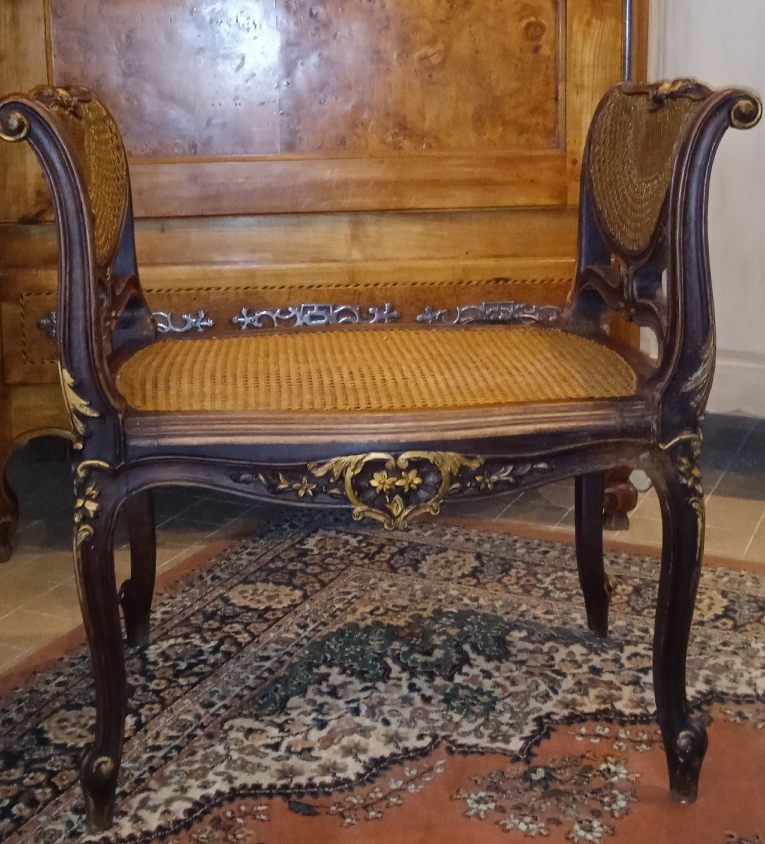 Cannage Bench - Louis XVI Style - Directory
