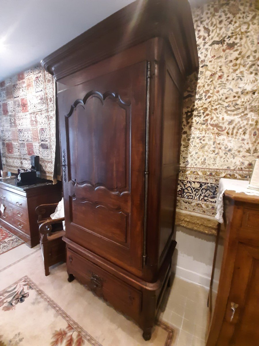Bonnetière Dite "de Voyage" Louis XV, En Cerisier - XVIIIème Siècle-photo-2