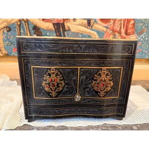 Napoleon III Liquor Cabinet - 19th Century Marquetry Box