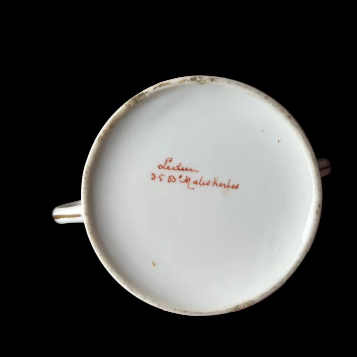 Porcelain Chocolate Serving Set By Maison Leduc, 19th Century-photo-2