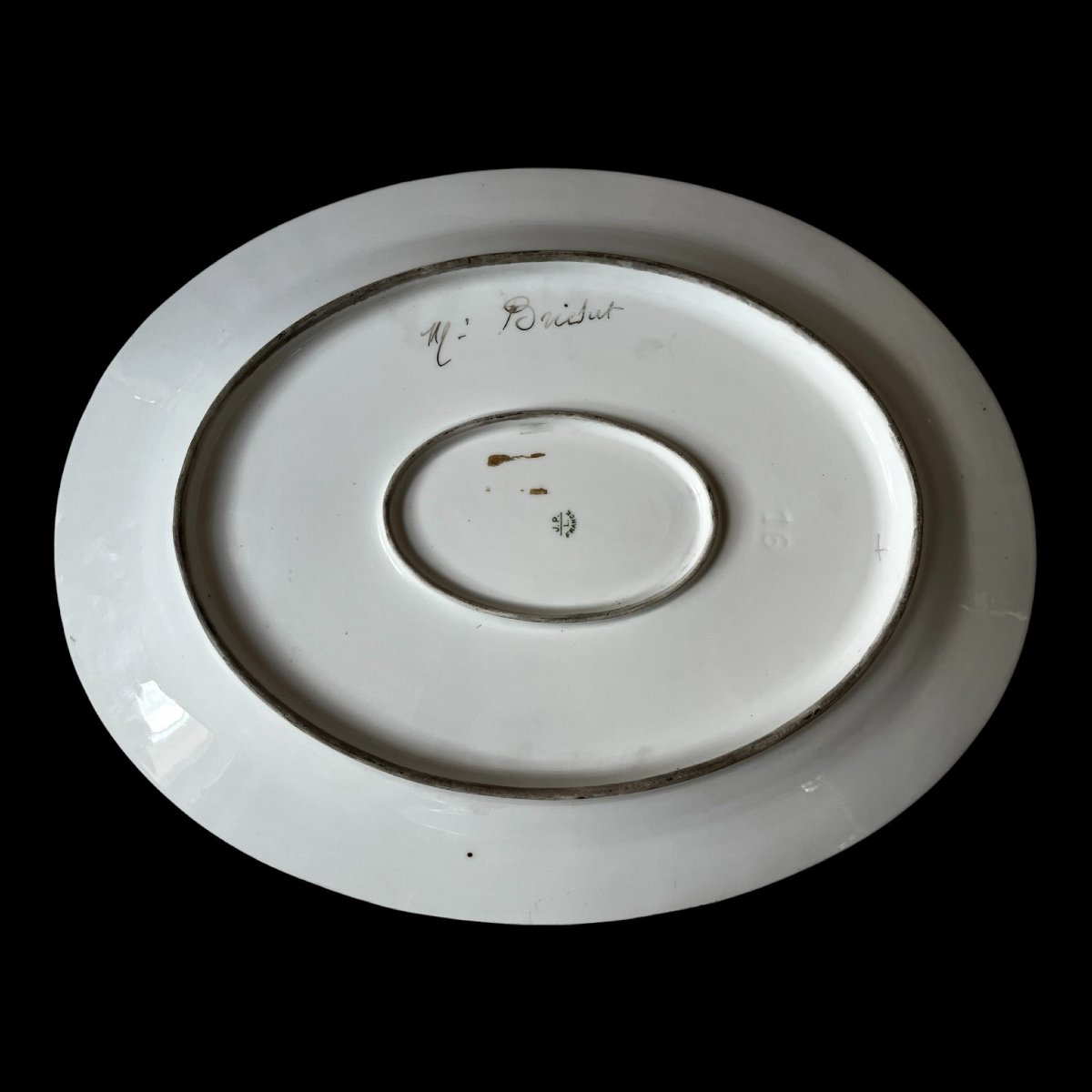 Two Large Oval Plates Depicting A Seascape From The Jean Pouyat Factory In Limoges-photo-4