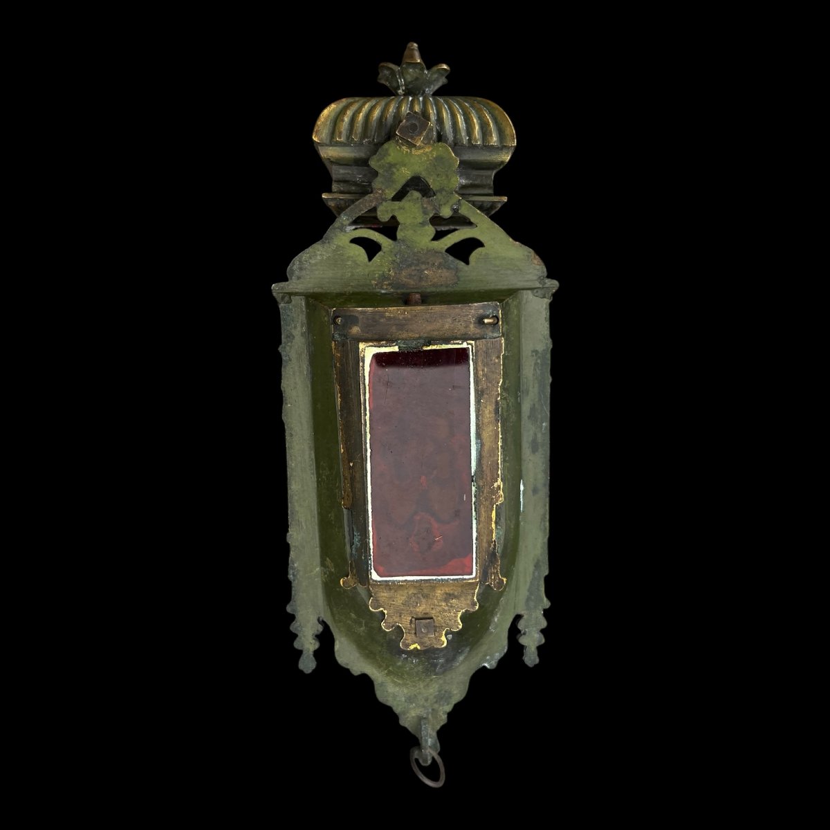 Neo-gothic-style Wall-mounted Bedside Holy Water Font (restoration Period / Troubadour Style)-photo-2