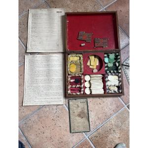 Boston And Bog Game Set From Alphonse Giroux, Paris, Early 19th Century