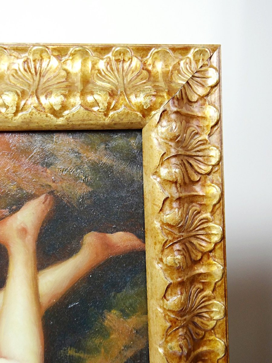 Reproduction Of "nude On A Cushion" "the Lazy Woman" After Daniel Hernández Morillo-photo-3